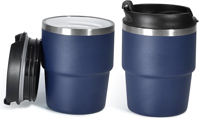 CHLJAR Espresso Cups, 6oz Insulated Espresso Cup Set of 2, Espresso Shot Cups by Unknown