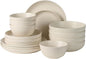 Gibson Elite Leeds Court Plates and Bowls Sets, 16-Piece Stoneware Dinnerware by GibsonHomewares