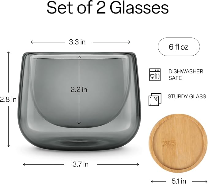 MIAMIO - Coffee Glasses/Double-Walled Glasses Set - Lagoa | Double-walled - Image 3