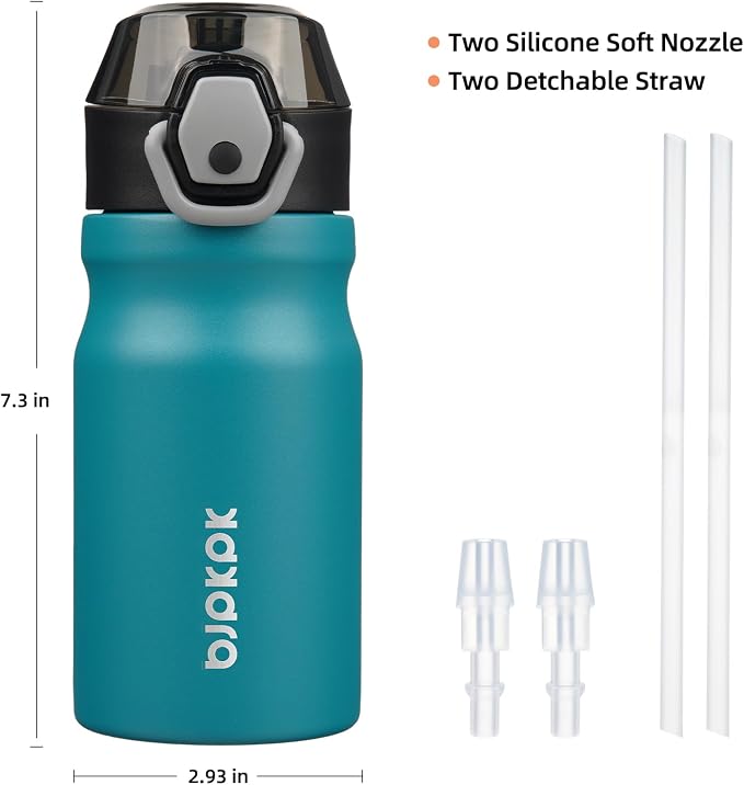 BJPKPK 14 oz Insulated Water Bottle, Stainless Steel Flask | Leak Proof Locking - Image 4