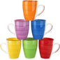 vancasso Bonita 16 Oz Large Coffee Mugs Set of 6, Ceramic Coffee Cups by vancasso
