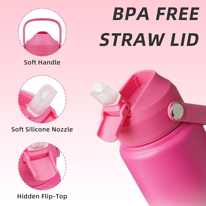 BJPKPK 24oz Insulated Water Bottle, Stainless Steel Bottle - Image 2