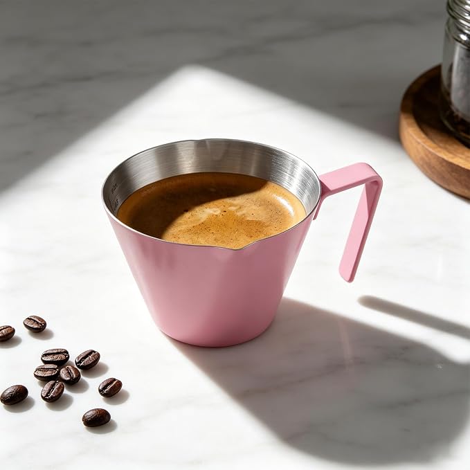 YARRAMATE Stainless Steel Espresso Shot Cup, 3.4oz/100ml | Heat Insulated Grip - Image 2