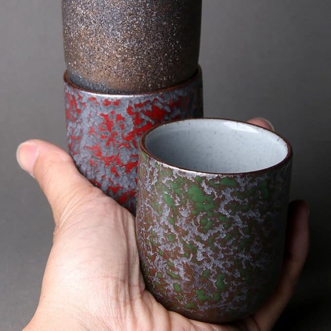 130ML Ceramic Tea, Kung Fu Cups Chinese Tea Cup, Japanese Style Handle-Less - Image 6