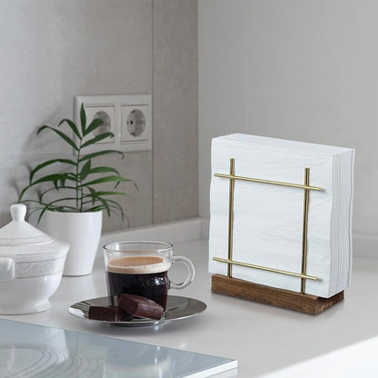 MyGift Brass Tone Wire Metal Napkin Holder - Image 7