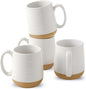 Large Ceramic Coffee Mugs Set - 15 OZ Porcelain Coffee Latte Cups Set of 4 by Hasense