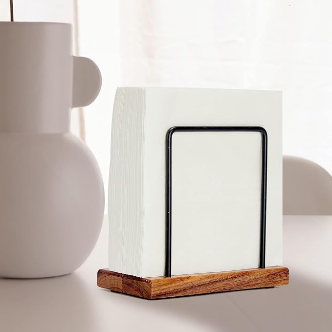 Acacia Wood Napkins Holder - Image 5
