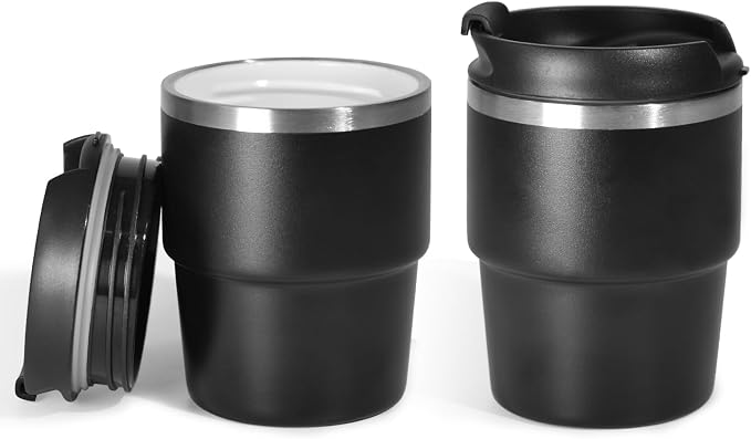 CHLJAR Espresso Cups, 6oz Insulated Espresso Cup Set of 2, Espresso Shot Cups by Unknown
