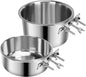 2 Pcs Large Dog Food Water Bowl by YummySam