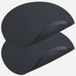 Silicone Microwave Mats, 12" Extra Large Multi-Use Microwave Mat Heat Resistant Silicone Trivet Mat Pot Holders Hot Pads for Kitchen, Silicone Cover Pad for Microwave Oven Hot Pot Pans, Black 2Pack