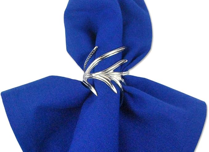 DII Decorative Assorted Silver Napkin Ring Set, One Size - Image 2