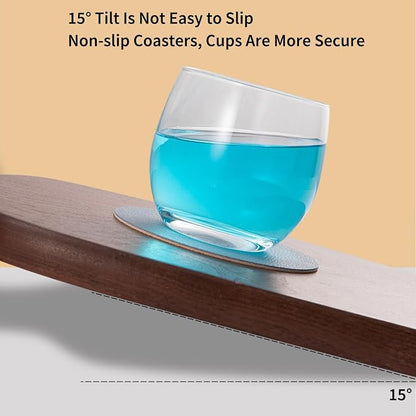Faux Leather Drink Coasters - Image 3