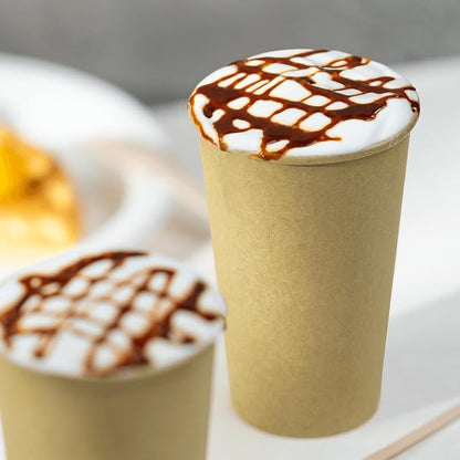 Karat 16z Kraft Paper Coffee Cups Disposable, Leak-Resistant Double Poly-Lined - Image 2
