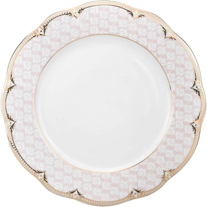 Euro Porcelain 20-pc Luxury Dinnerware Set w/ 24K Gold Ornament, HQ Dining Tableware Service for 4 (Sandra)