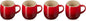 Le Creuset Stoneware Set of 4 Heritage Mugs, 13 oz. each by Unknown