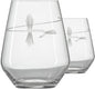 Rolf Glass | Fly Fishing Stemless Wine Tumbler 18 ounce | Stemless Wine Glasses | Set of 2 | Lead-Free Glass | Engraved Tumbler Glasses | Made in the US