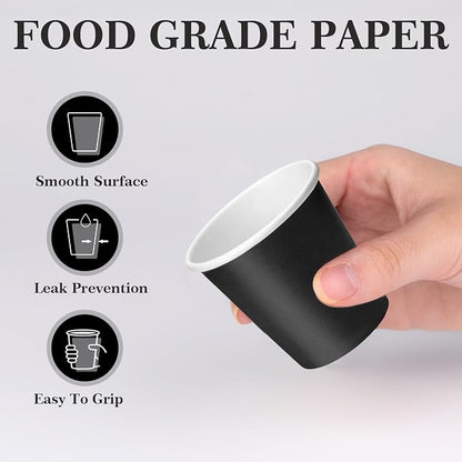 100 Pack 3 oz Disposable Paper Cups, Small Paper Cups - Image 3