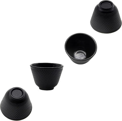 Japanese Cast Iron Tea Cups, Small and Heavy Teacups - Image 9
