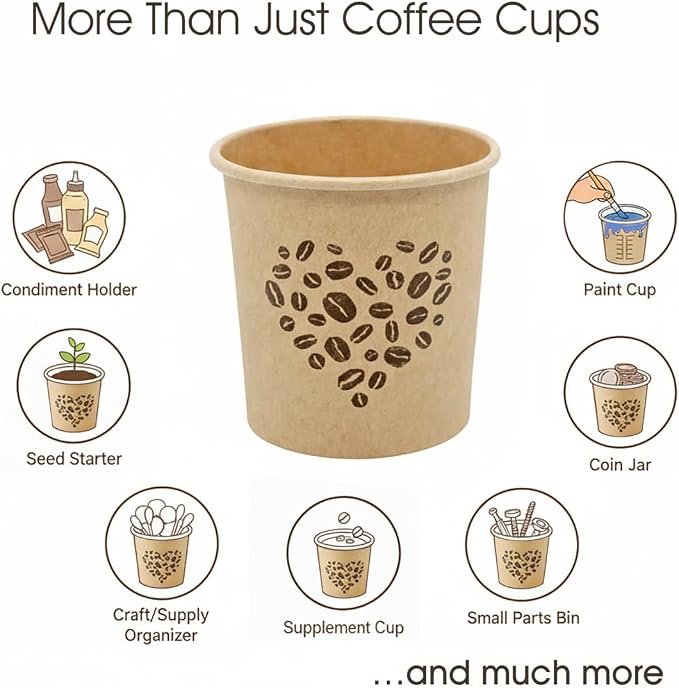 4 Oz Espresso Cups with Lids - Image 8