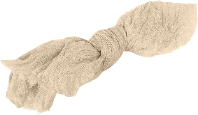 Efavormart 5 Pack 24"x19" Beige Matte Gauze Cheesecloth Napkins, Sandy Cotton - Image 7