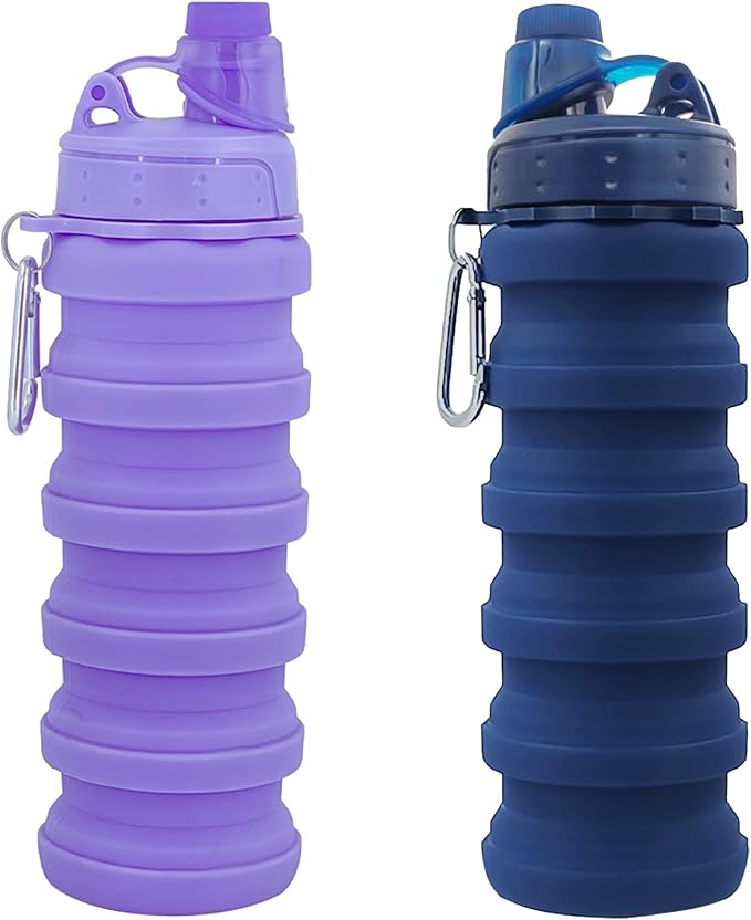 Collapsible Water Bottles Travel water bottle Sports Portable Sport Water by YCTMALL