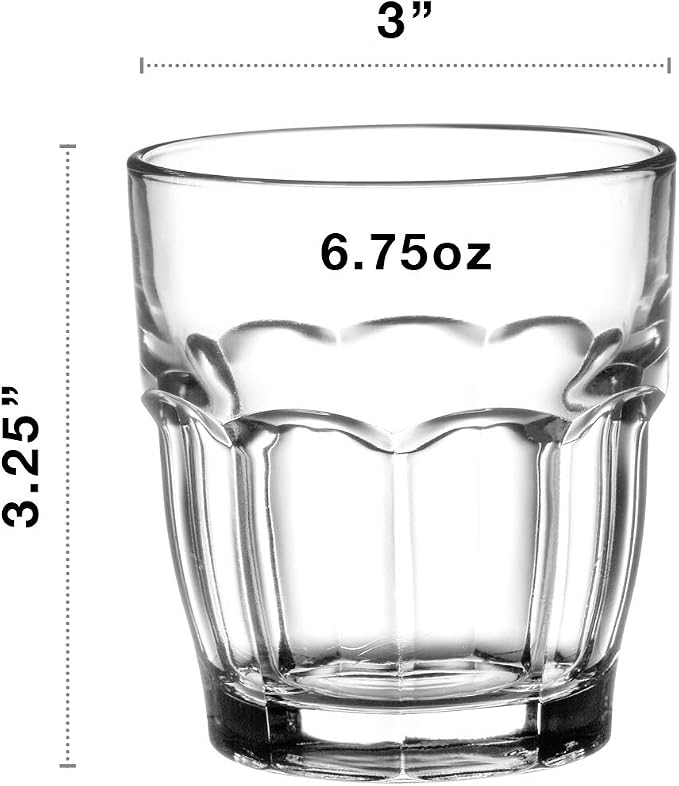 Bormioli Rocco Rock Bar 7.25 oz. Juice Stackable Tempered Beverage Glasses - Image 2