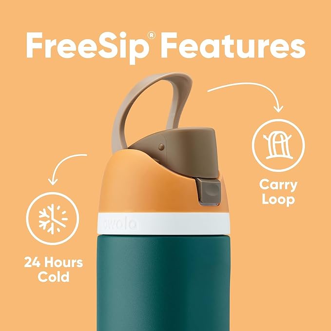 Owala FreeSip Stainless Steel Water Bottle 24 oz Surfs Edge - Image 4