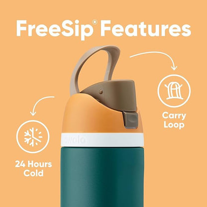 Owala FreeSip Stainless Steel Water Bottle 24 oz Surfs Edge - Image 4
