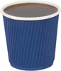 Restaurantware 4 Ounce Ripple Wall Disposable Coffee Cups, 500 Insulated Blue by Restaurantware