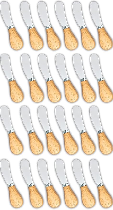 Cheese Spreader Bulk, Wine and Cheese Party, Mini Tiny Cheese Serving Knives by GotoBuy