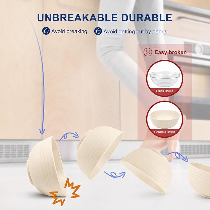 HOTEC Unbreakable Wheat Straw Cereal Bowls - Image 4
