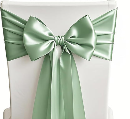 Pack of 10 Satin Sage Green Table Runners - Image 4