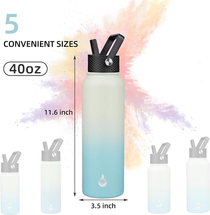 BJPKPK 40oz Insulated Water Bottle - Image 4