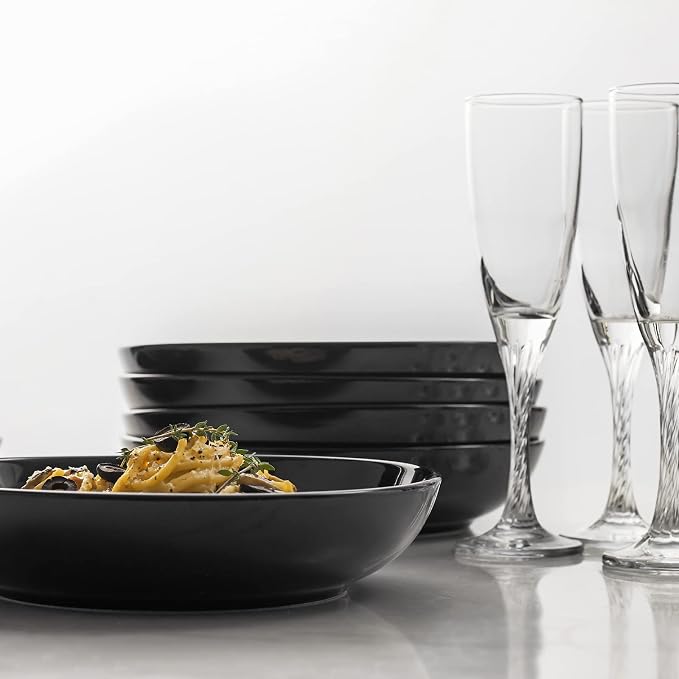 Y YHY Pasta Bowls 30oz, Large Salad Serving Bowls, Shallow Soup Bowls, - Image 5