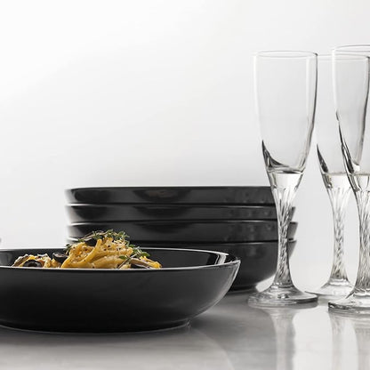 Y YHY Pasta Bowls 30oz, Large Salad Serving Bowls, Shallow Soup Bowls, - Image 5