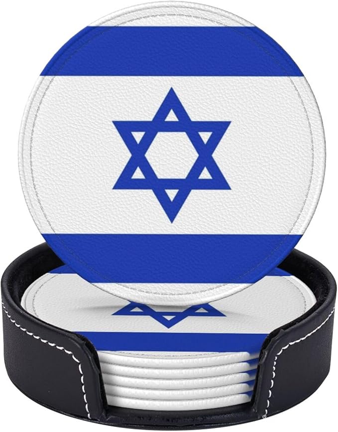 Israel Flag Coasters for Drinks - Image 6