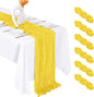 6 Pack Lemon Yellow Cheesecloth Table Runner 20 x 120 Inch Gauze Table Runner by Unknown