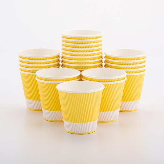 Restaurantware 8 Ounce Double Wall Disposable Coffee Cups, 500 Insulated Light by Restaurantware