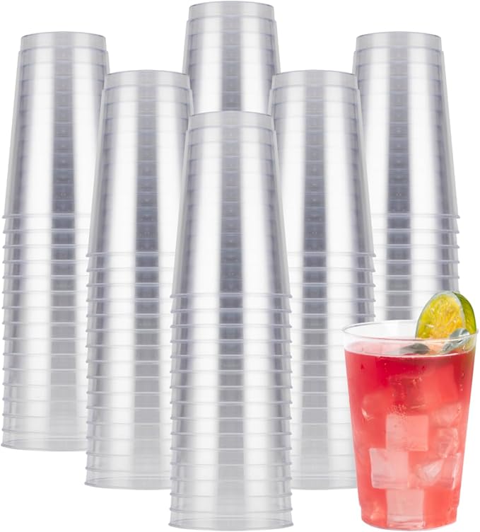 Goodluck 200PCS 12oz Clear Plastic Cups by GoodLuck