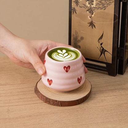 4pcs Japanese Tea Cup Set – Mini Size Cup 5OZ Ceramic Matcha Cup, Handless - Image 3