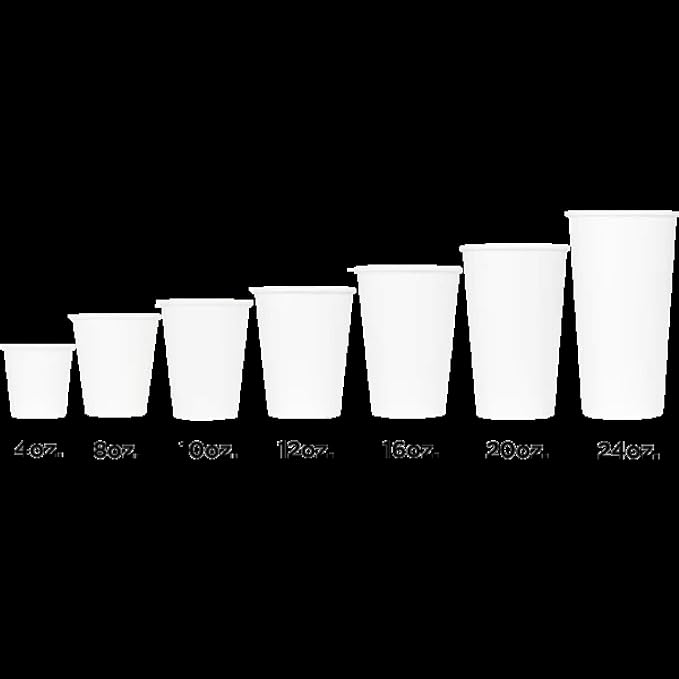 Karat 24 oz Paper Hot Coffee Cups White Disposable Cup - Image 9