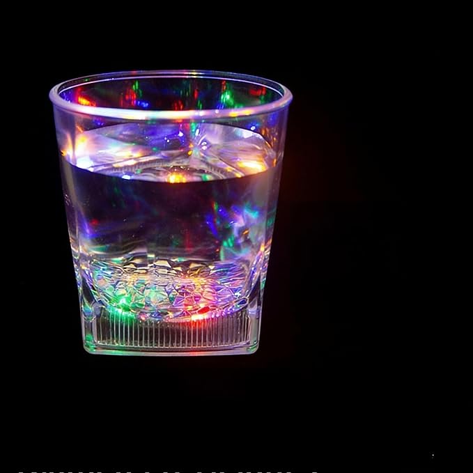 Flash Light Up Cups Glowing LED Beer Wine Whisky Liquor Crystal Glasses Tumbler by Unknown