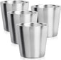 Beasea Stainless Steel Cups 6 oz, 4 Pack Small Stainless Steel Tumbler Bulk by Beasea