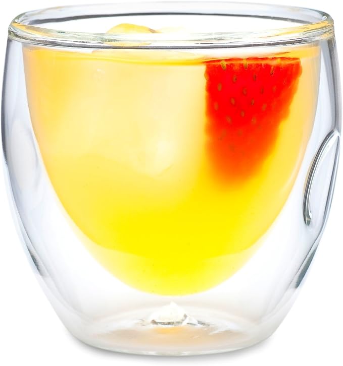 Moderna Artisan Series Double Wall 8 oz Beverage Glasses - Image 8