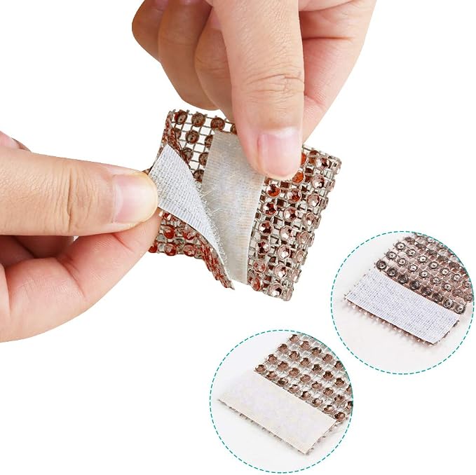 Accmor 50pcs Napkin Rings, Champagne Napkin Rings Buckles | Napkin Rings - Image 6