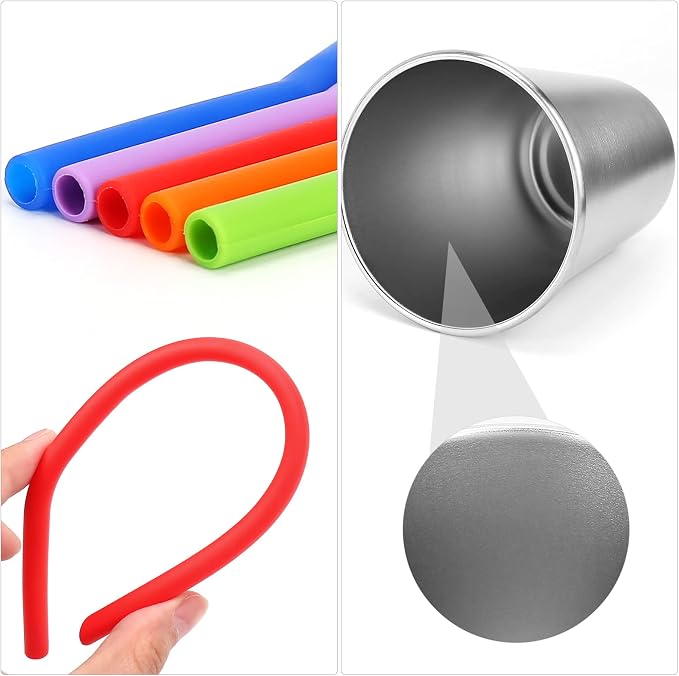 ShineMe 5Pack Kids Cups with Straws and Lids Spill Proof, 12oz Toddler Straw - Image 9