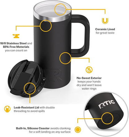 RTIC 16oz Road Trip Travel Mug - Image 3