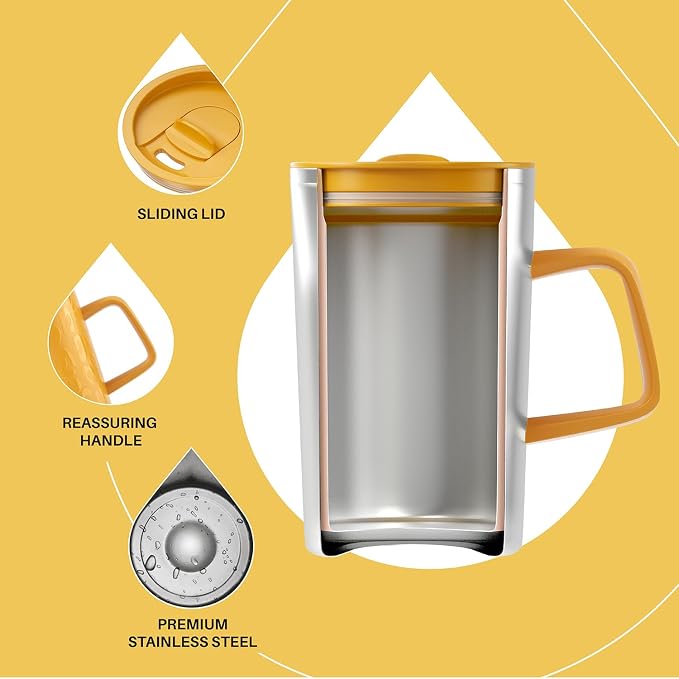 Ideus 16 oz Insulated Stainless Steel Coffee Mug - Image 3