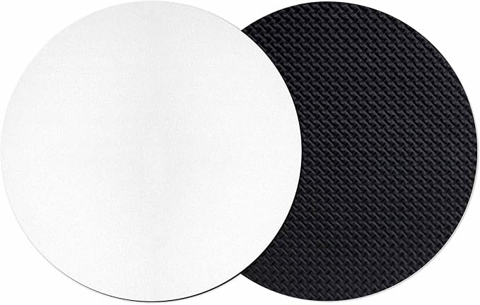 White Coasters Set of 2, Modern Minimalist Pure Soild Color Soft Absorbent by PIEPLE