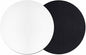 White Coasters Set of 2, Modern Minimalist Pure Soild Color Soft Absorbent by PIEPLE